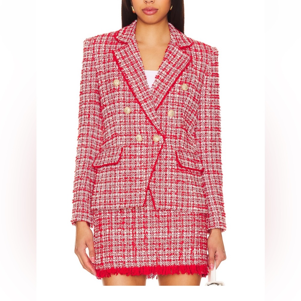 NWT Generationlove Eliza tweed blazer & mini skirt Revolve